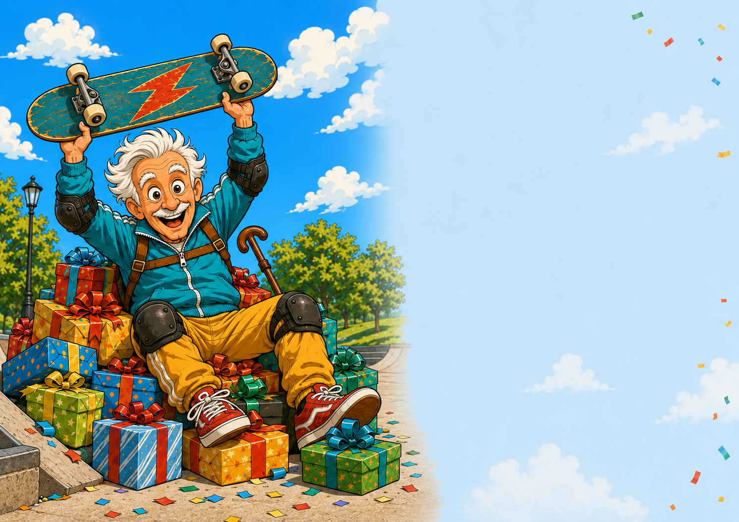 Old Enough to Know Better – Funny Skateboarding Birthday Card