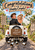 Congratulations to the Happy Couple – Funny Wedding Card